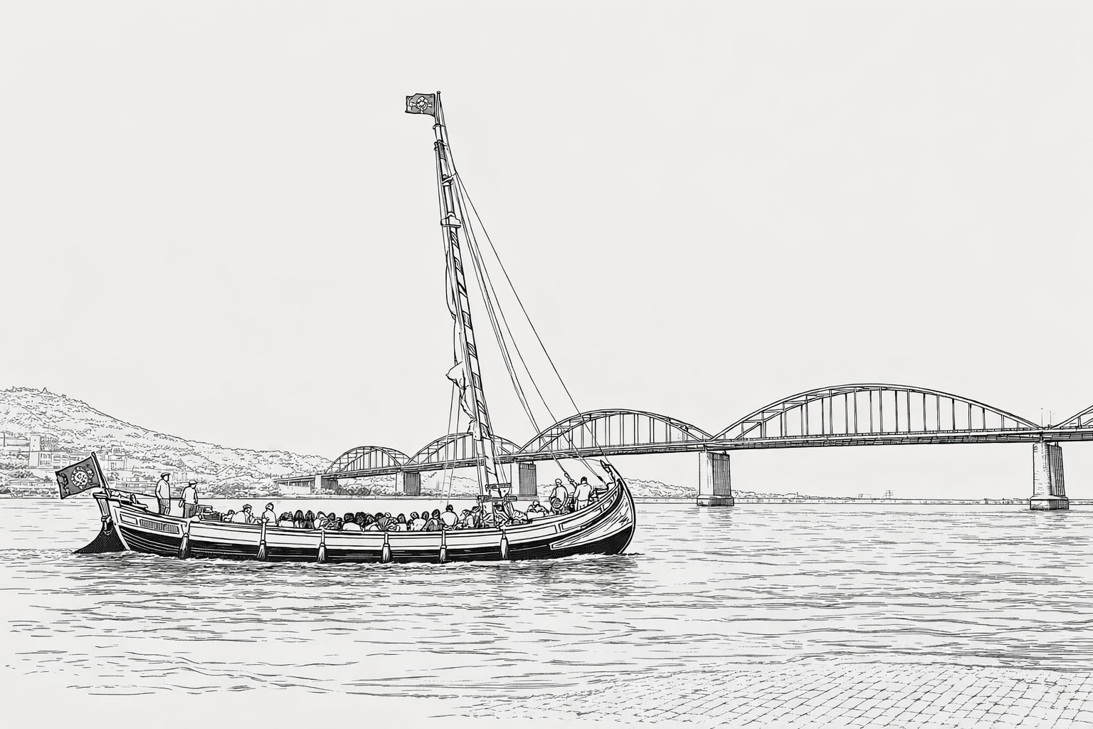 Barco Varino Liberdade — ilustração